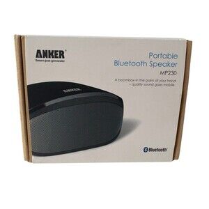 Anker Portable Bluetooth Portable Speaker MP230 Black Model BT013 Plus Aux Cord